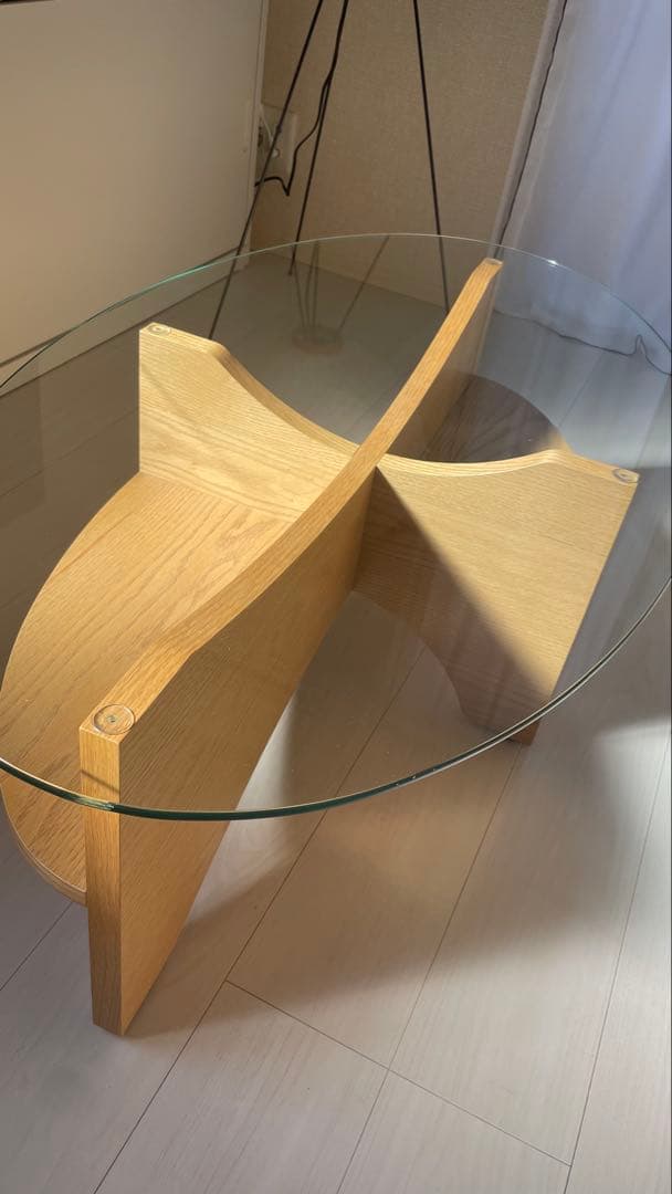 【希少】NOCE ノーチェ センターテーブル ガラステーブル ガラス天板