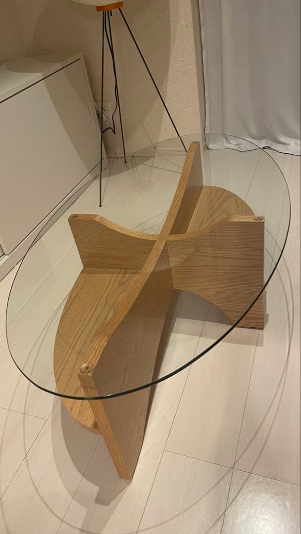 【希少】NOCE ノーチェ センターテーブル ガラステーブル ガラス天板