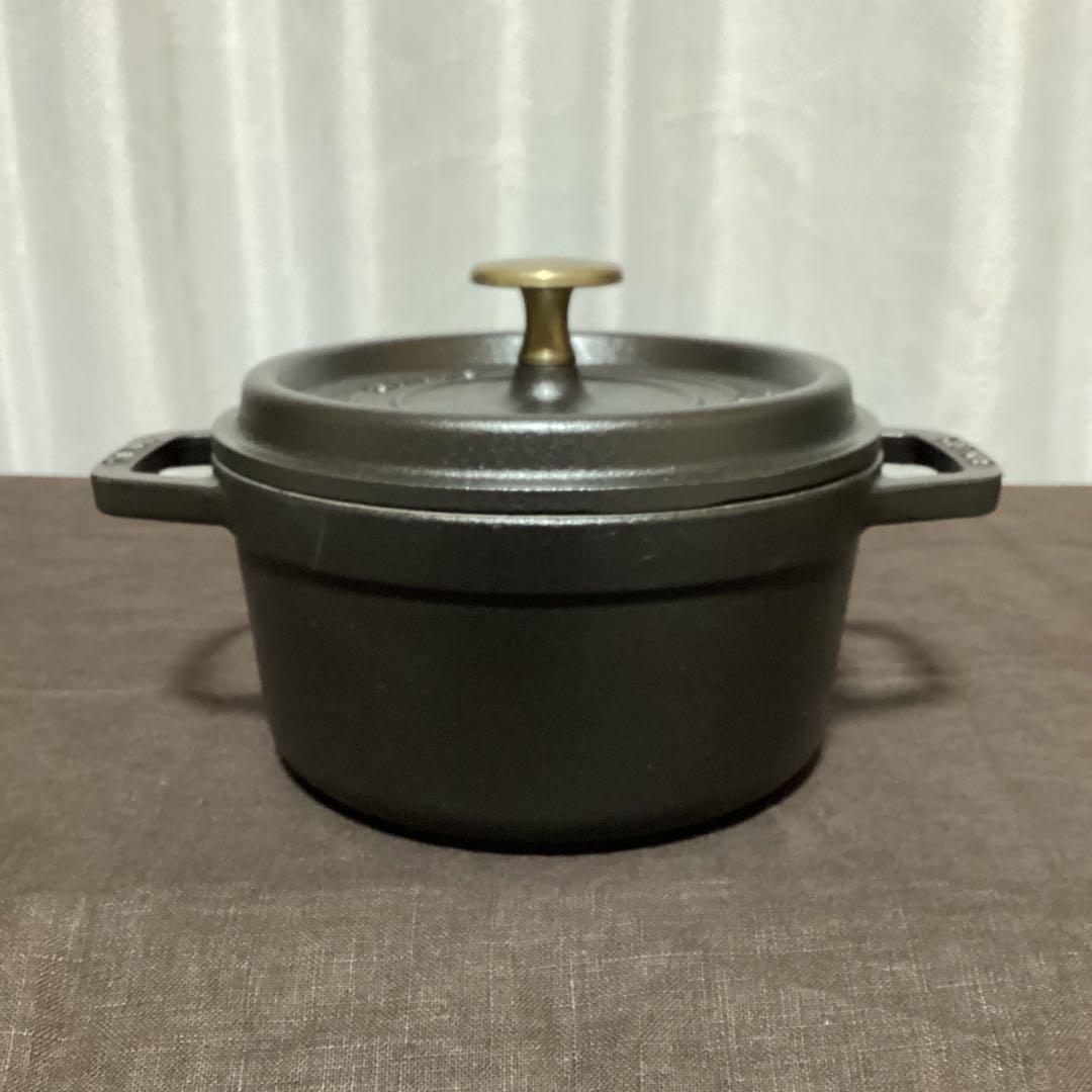 ストウブ　ピコ ココット ラウンド ブラック 16cm 両手鍋