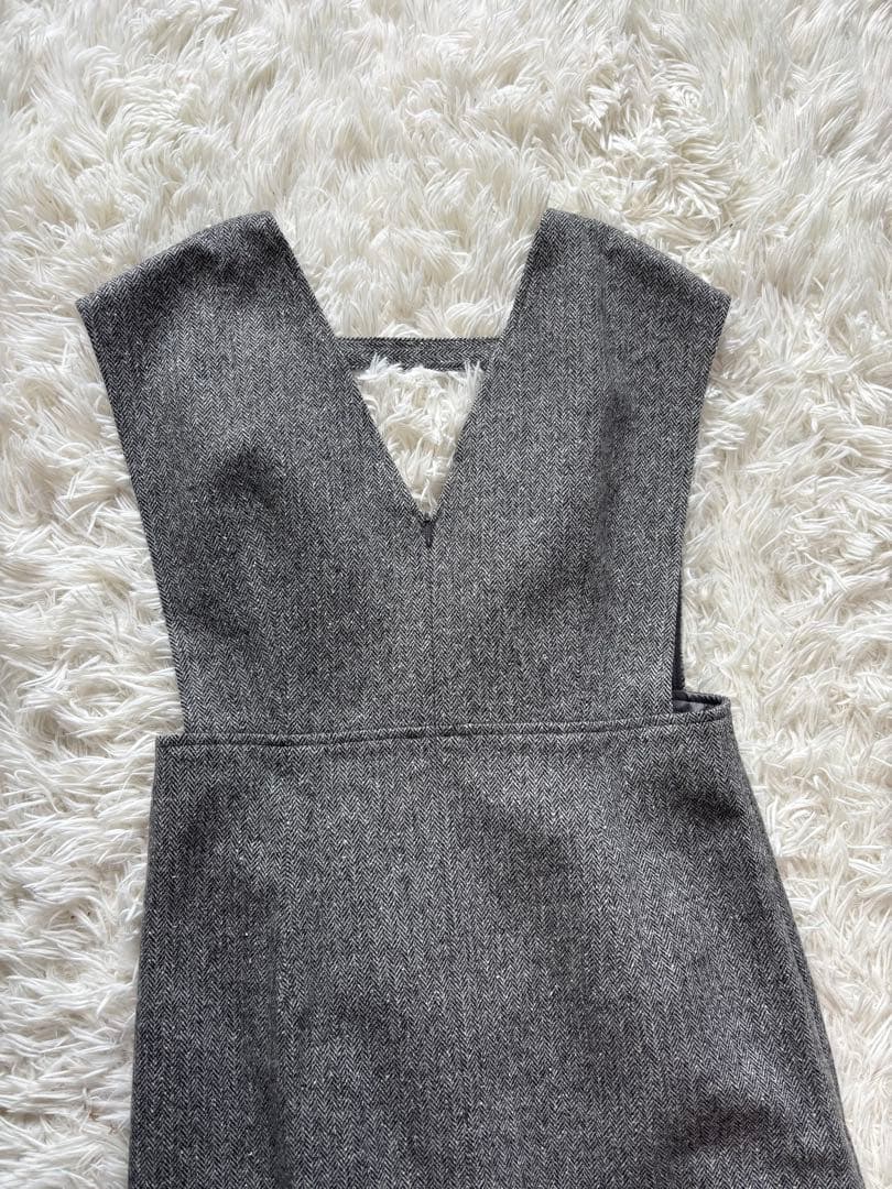 23区 シルクネップヘリンボーン オールインワン ワンピース Sサイズ