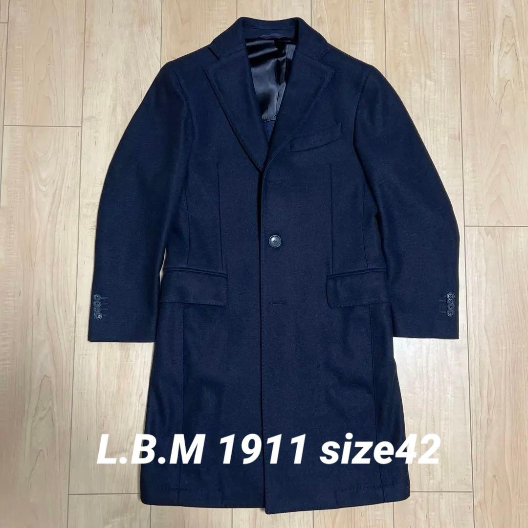 【美品】L.B.M. 1911 チェスターコート ネイビー 42サイズ