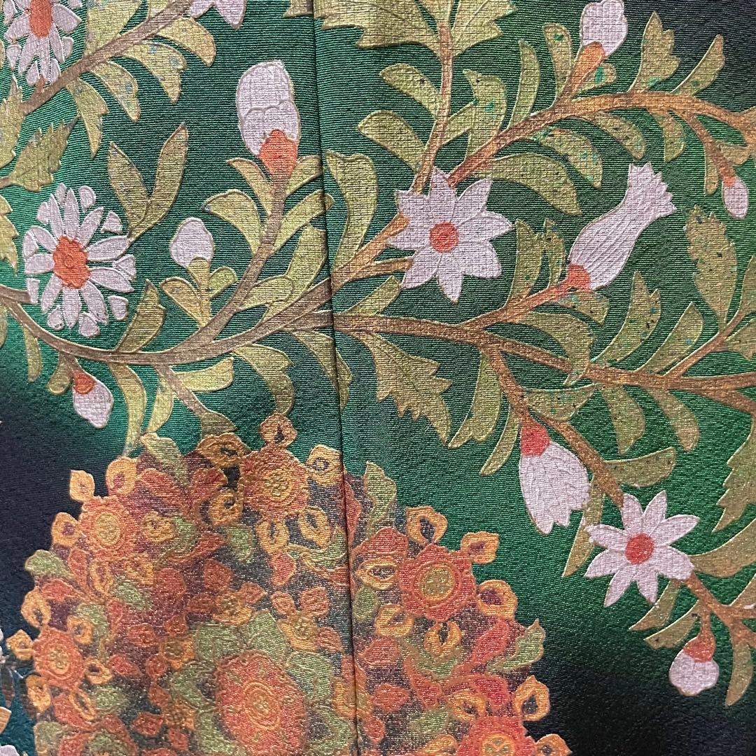 ア*ー様 No.2601 黒留袖 着物リメイクドレス ワンピース 結婚式 パーテ