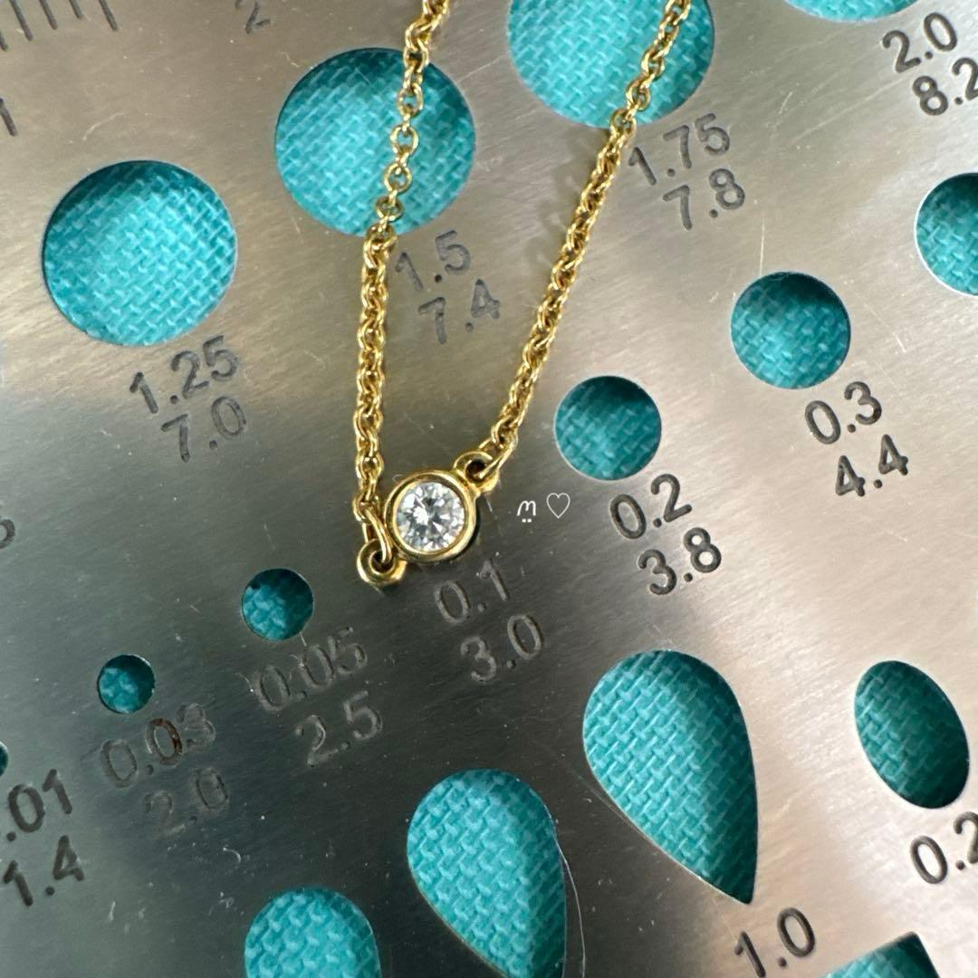 ティファニー　3PダイヤモンドバイザヤードブレスレットᏦ18ゴールド0.15ct