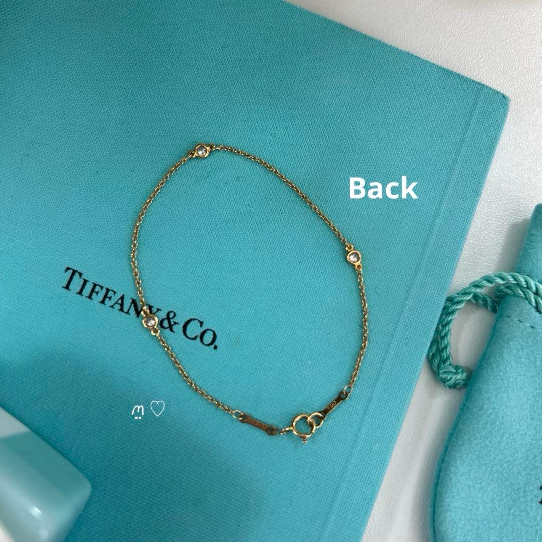 ティファニー　3PダイヤモンドバイザヤードブレスレットᏦ18ゴールド0.15ct