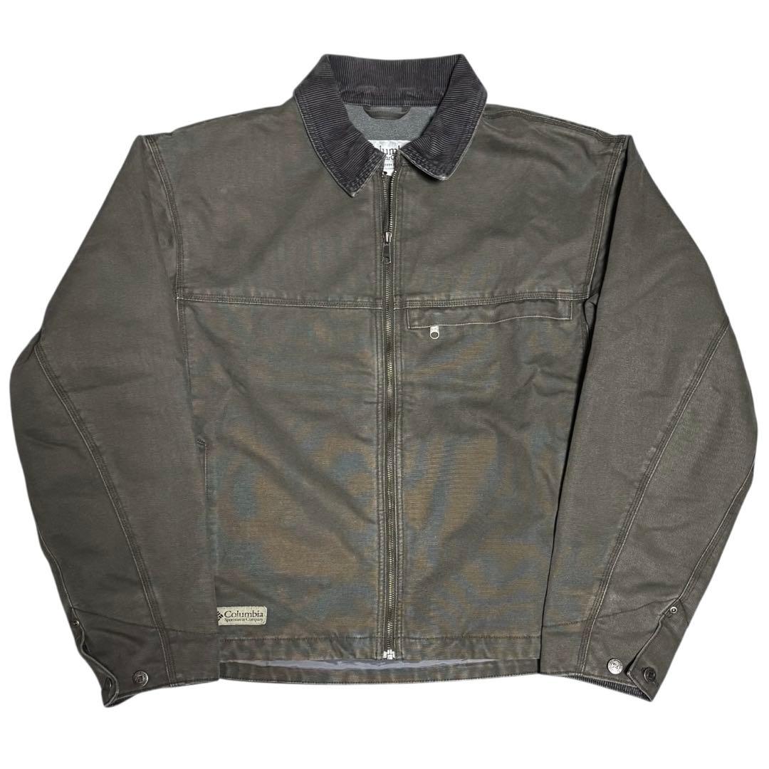 Columbia 00s 襟コーズ ダック デトロイトジャケット L ブラウン