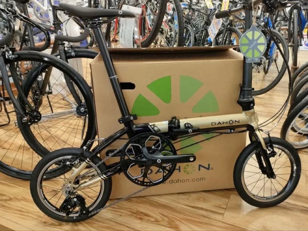 DAHON ( ダホン ) K3 シャンパン　折りたたみ自転車ペダル輪行袋付き