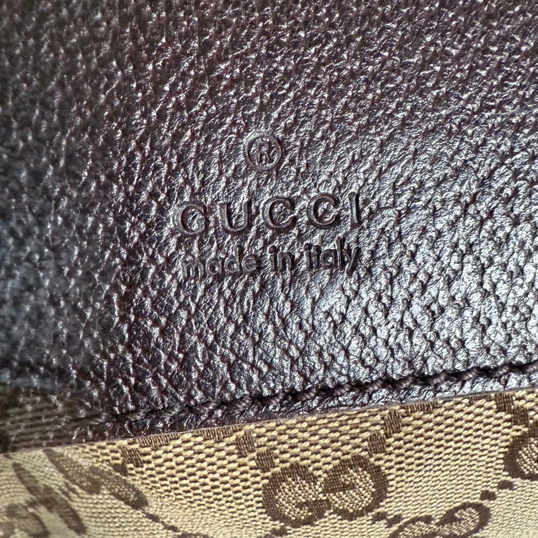 GUCCI グッチ GGキャンバス シェリーライン ボディバッグ ウエストポーチ