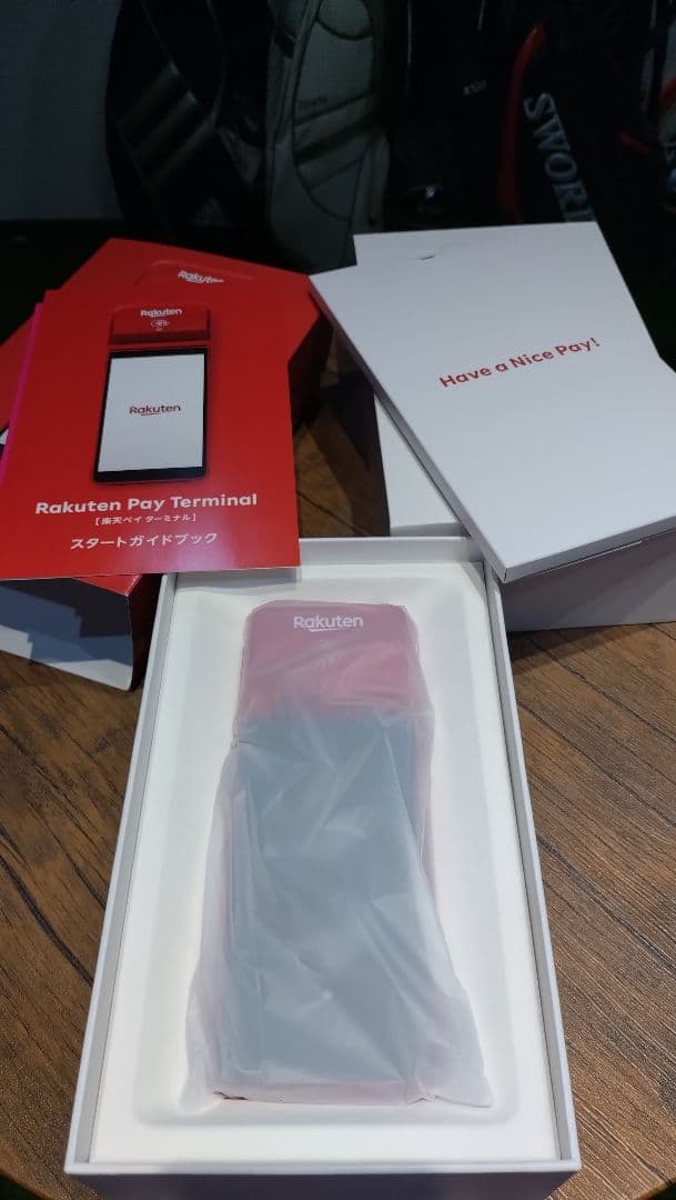 ■楽天ペイ　ターミナル　レッド■新品未使用　楽天Pay