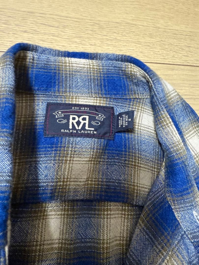 【セール】DOUBLE RLフランネルネルシャツ M