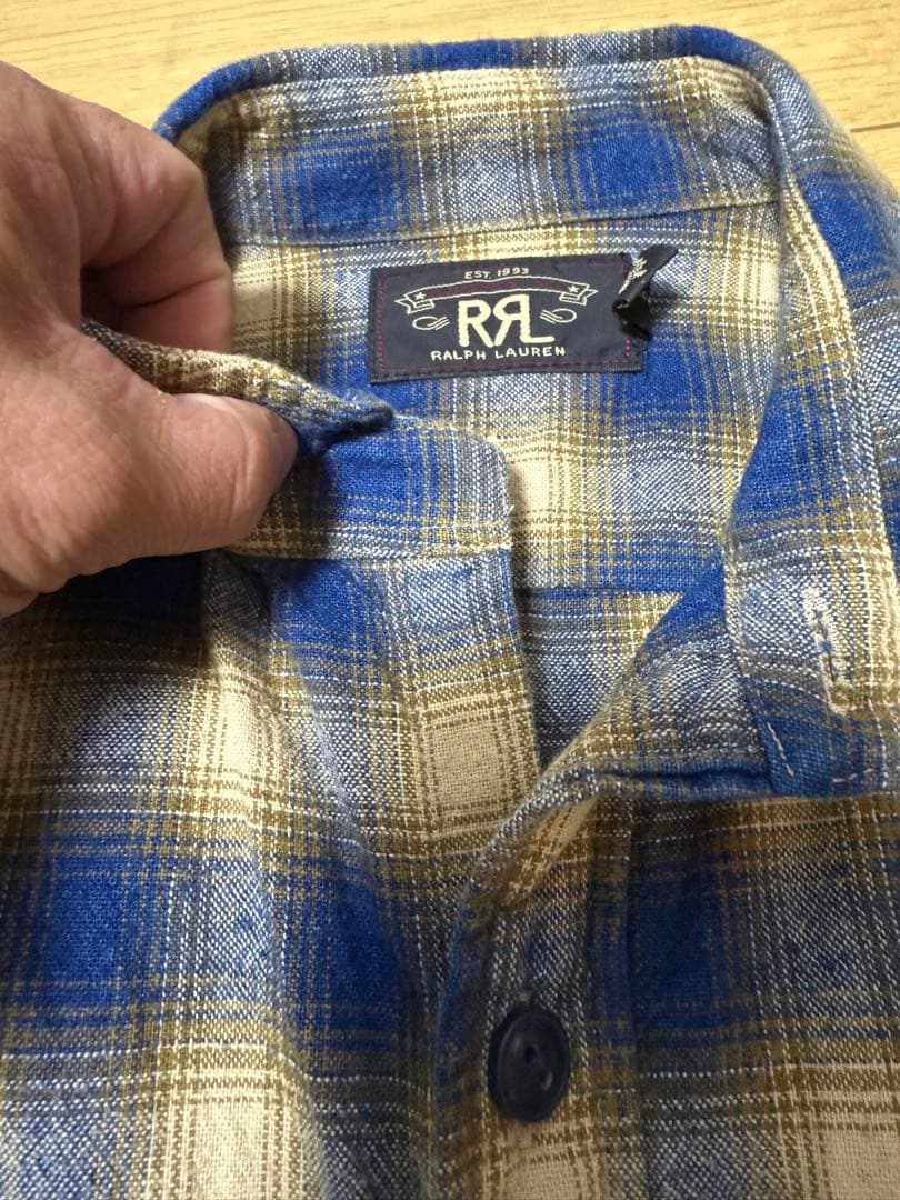 【セール】DOUBLE RLフランネルネルシャツ M