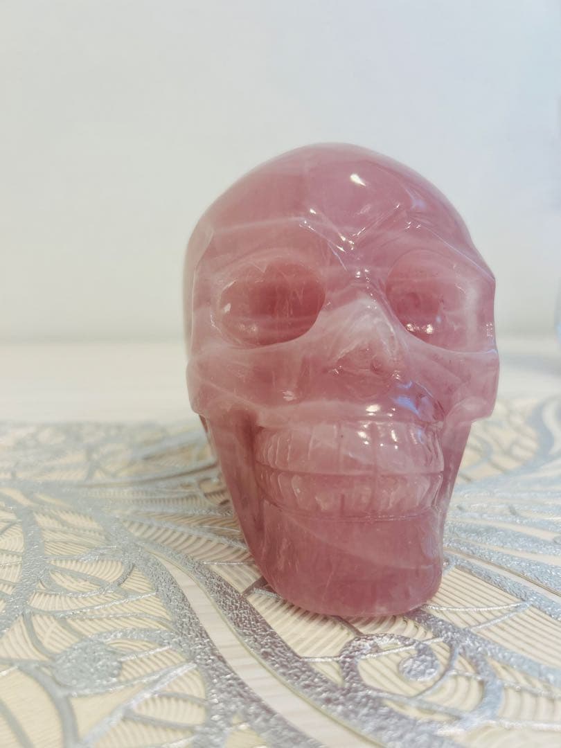 <値下げ>✨高品質✨ディープローズクォーツ スカル
