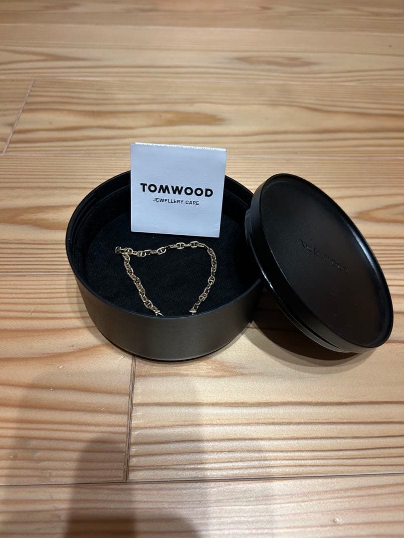 TOM WOOD トムウッドケーブル ブレスレット ゴールド　7インチ