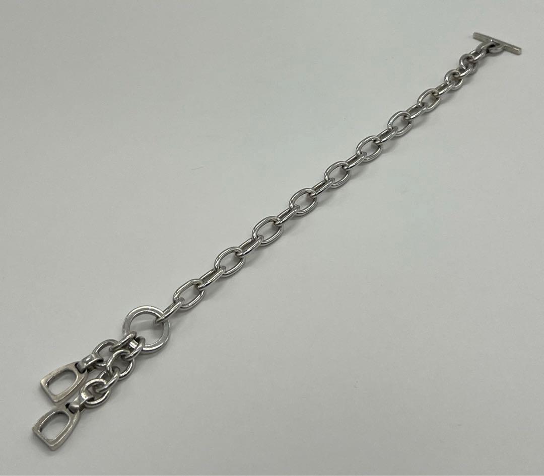 グッチ GUCCI オーバルリンクチェーンブレスレット ホースビット メキシコ製