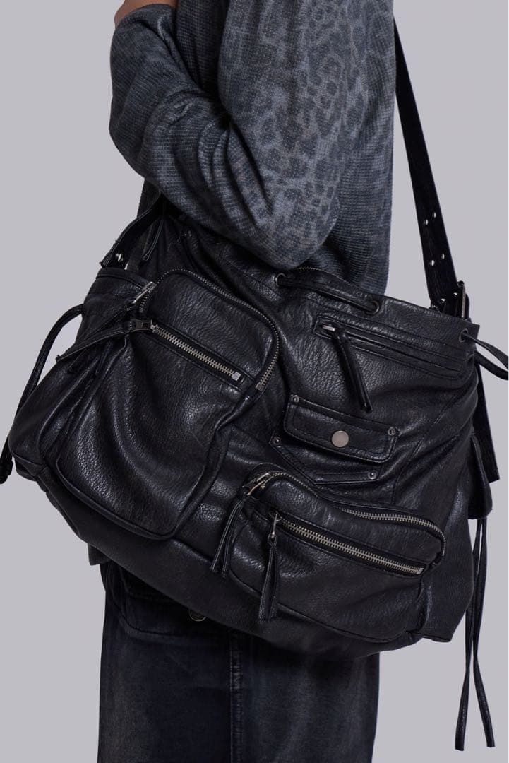 バッグ jaded london Faux Leather UtilitySatchel