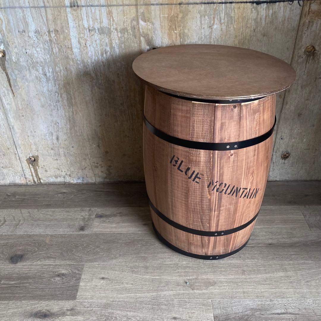 樽テーブル　バレルテーブル　ブルーマウンテン　大　②