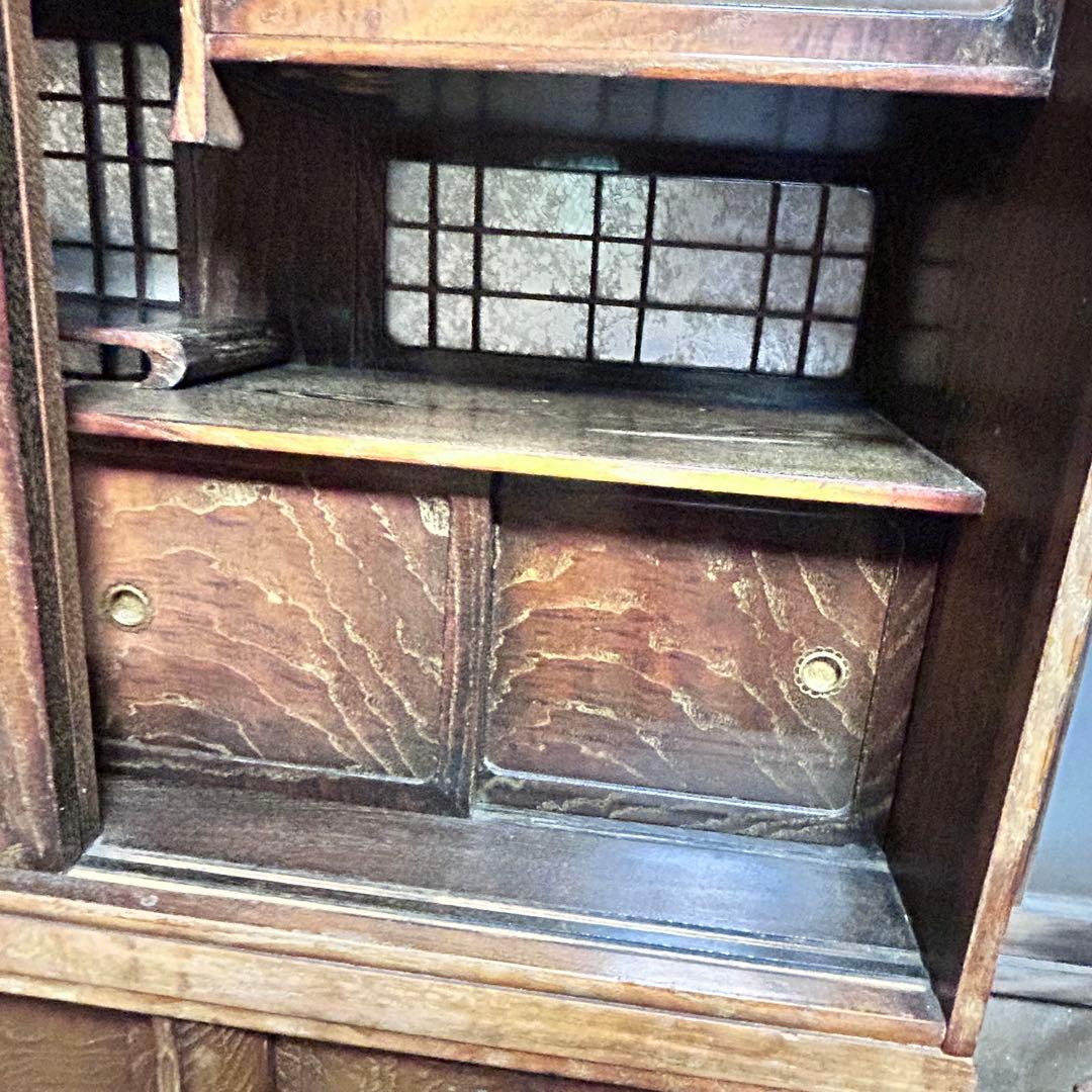 昭和レトロ 欅杢 茶箪笥 水屋箪笥 古民家家具