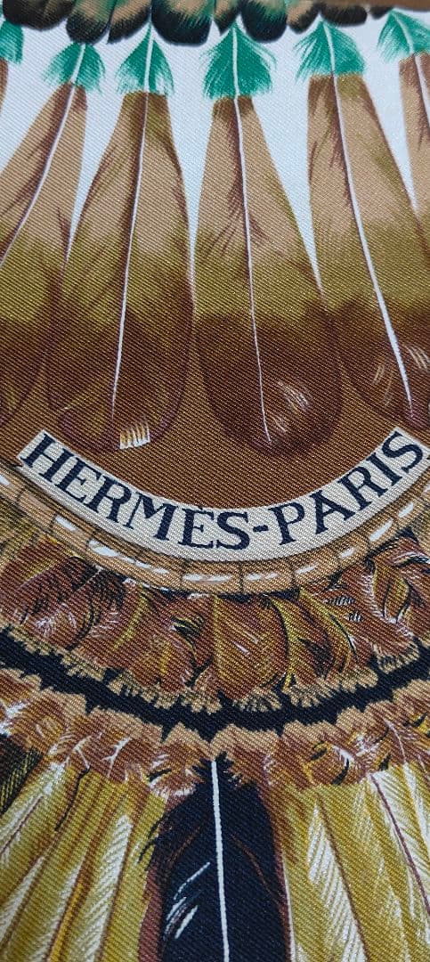 HERMES エルメス カレ BRAZIL ブラジル モチーフ シルクスカーフ
