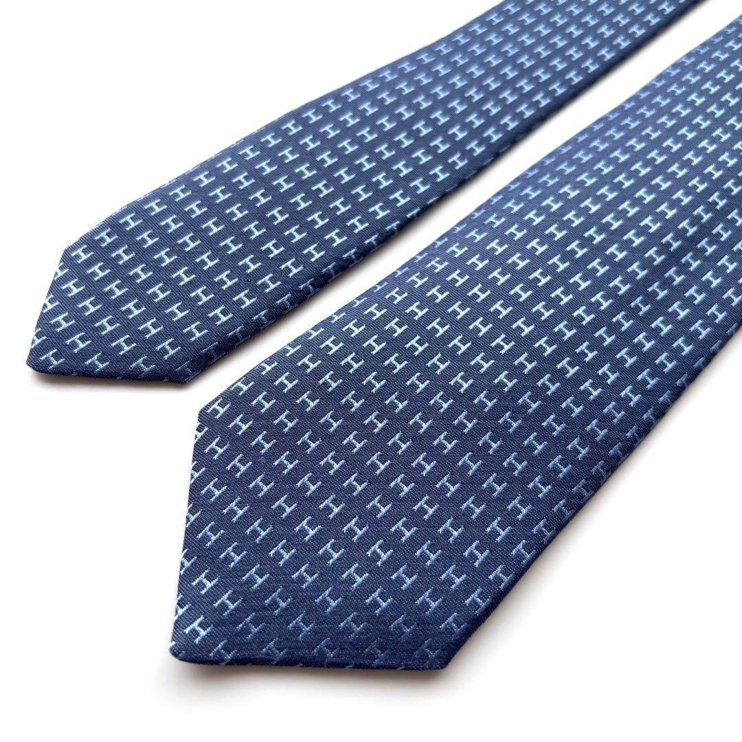 ※smile様　꧁新品未使用꧂ エルメス ネクタイ ナロータイ ファソネ H織り