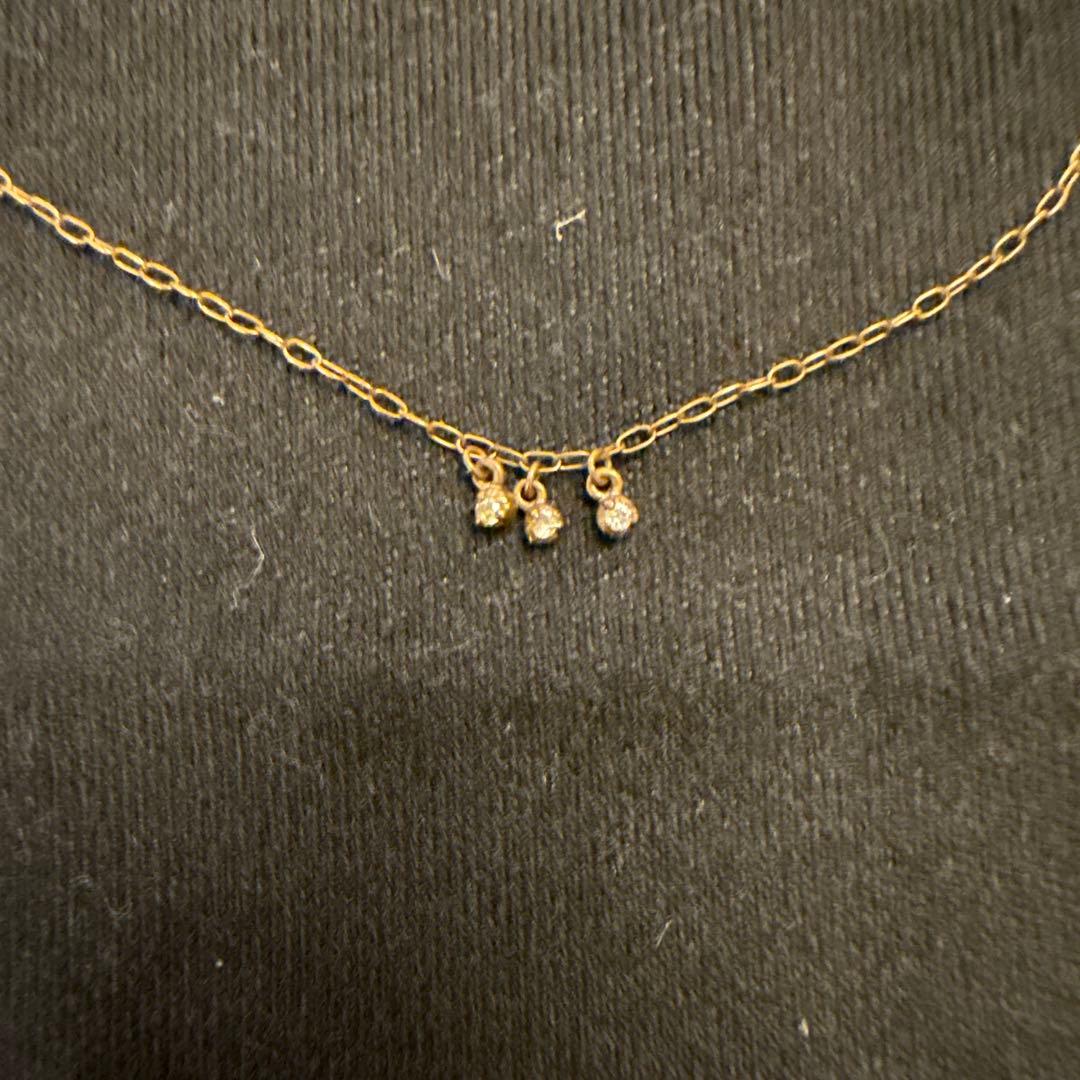 AURORA GRAN 10Kブレスレット 3ダイヤ付き