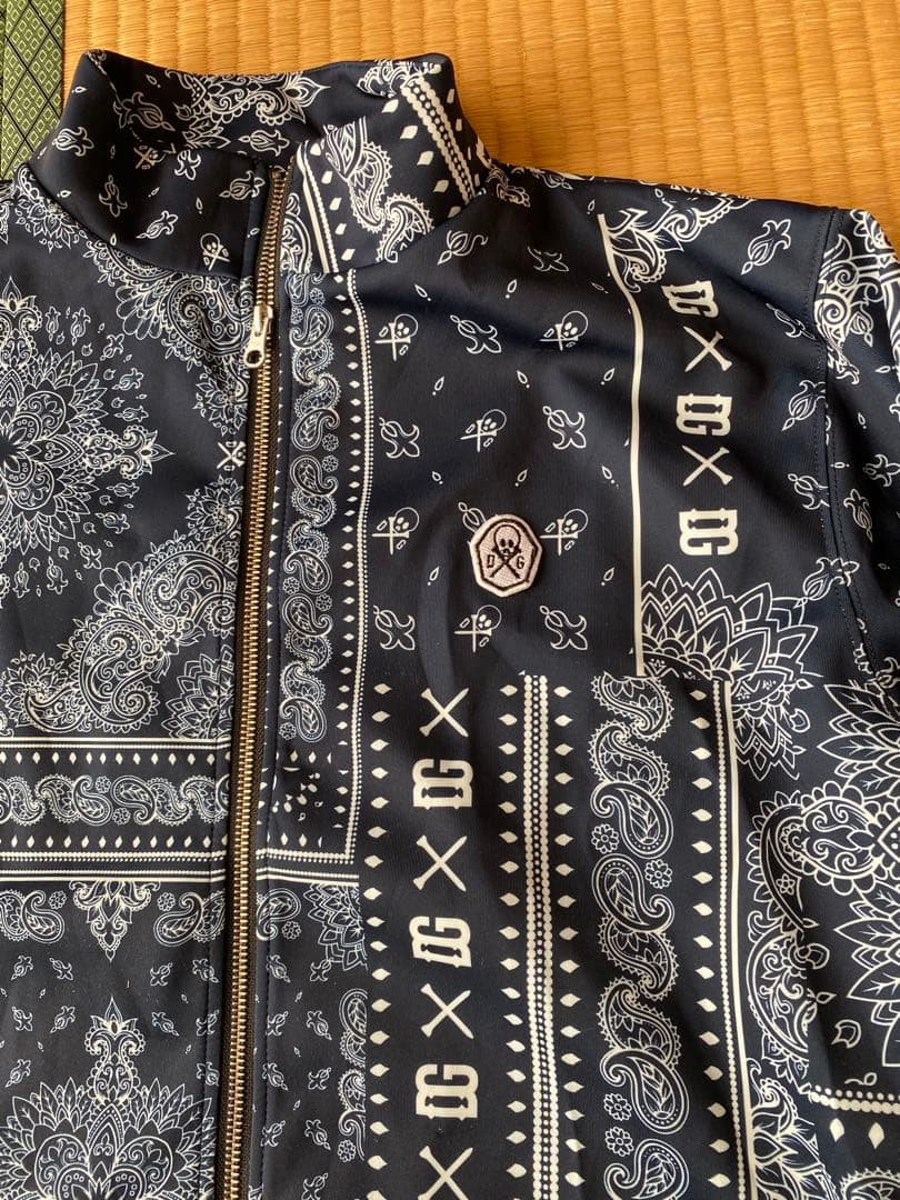 N724 DIVINER GOLF セットアップ ペイズリー ネイビー 総柄