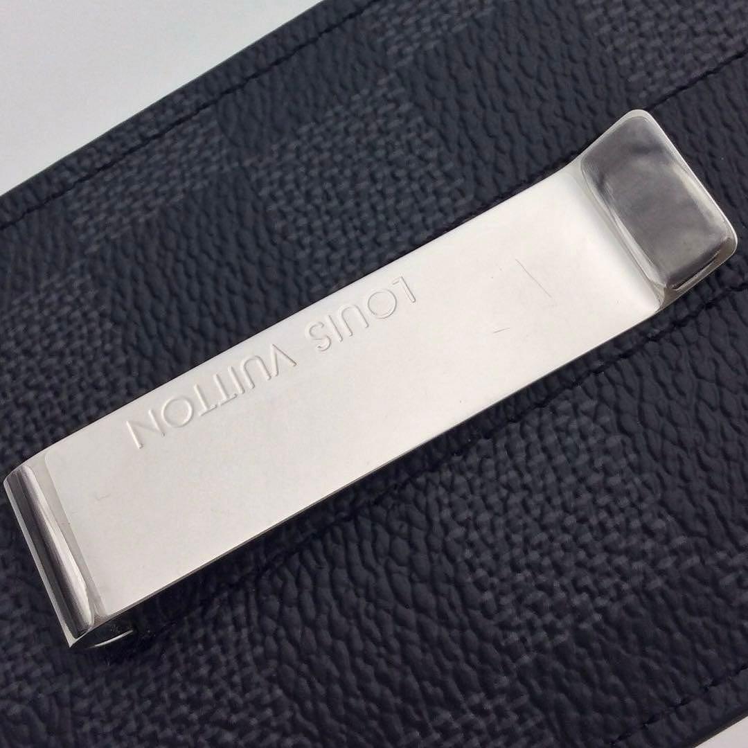 ルイヴィトン ダミエ グラフット マネークリップ カードケース メンズ パンス