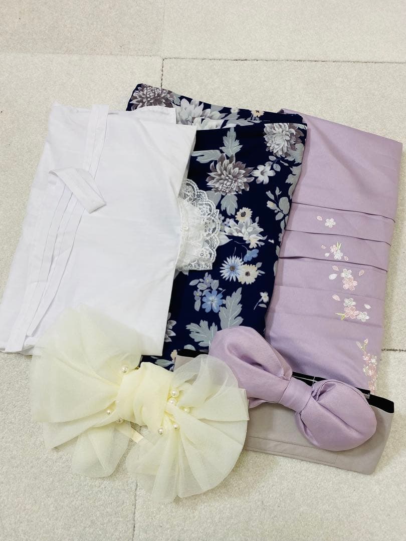 9509. 【未使用品】キャサリンコテージ レース 花刺繍 袴 5点セット