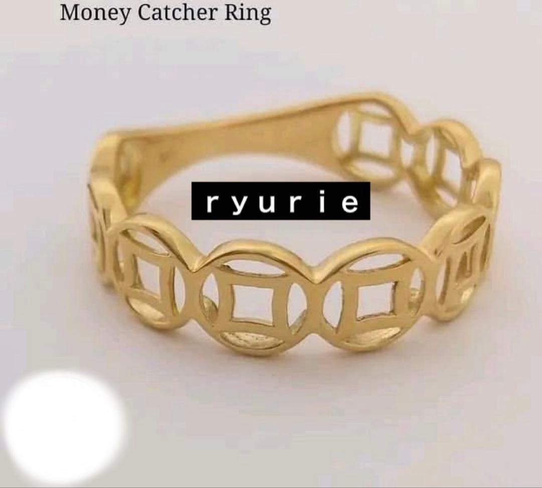 18金K18リングMONEY CATCHER ユニセックス マネーキャッチャー