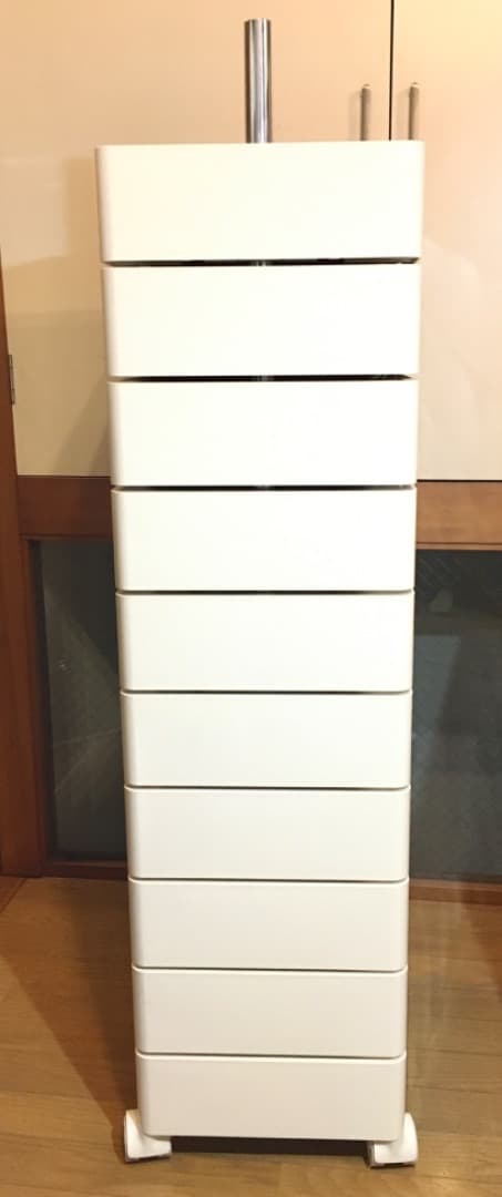 ○10段 美品 Ｍagis 正規品 キャスター付きワゴン 360°コンテナ 家具