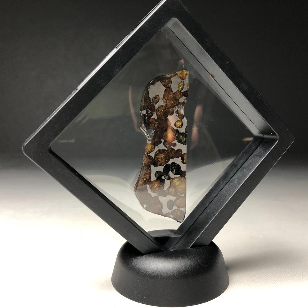 パラサイト隕石 隕石　石鉄隕石　セリコ隕石 美品　重さ約14ｇ　共箱