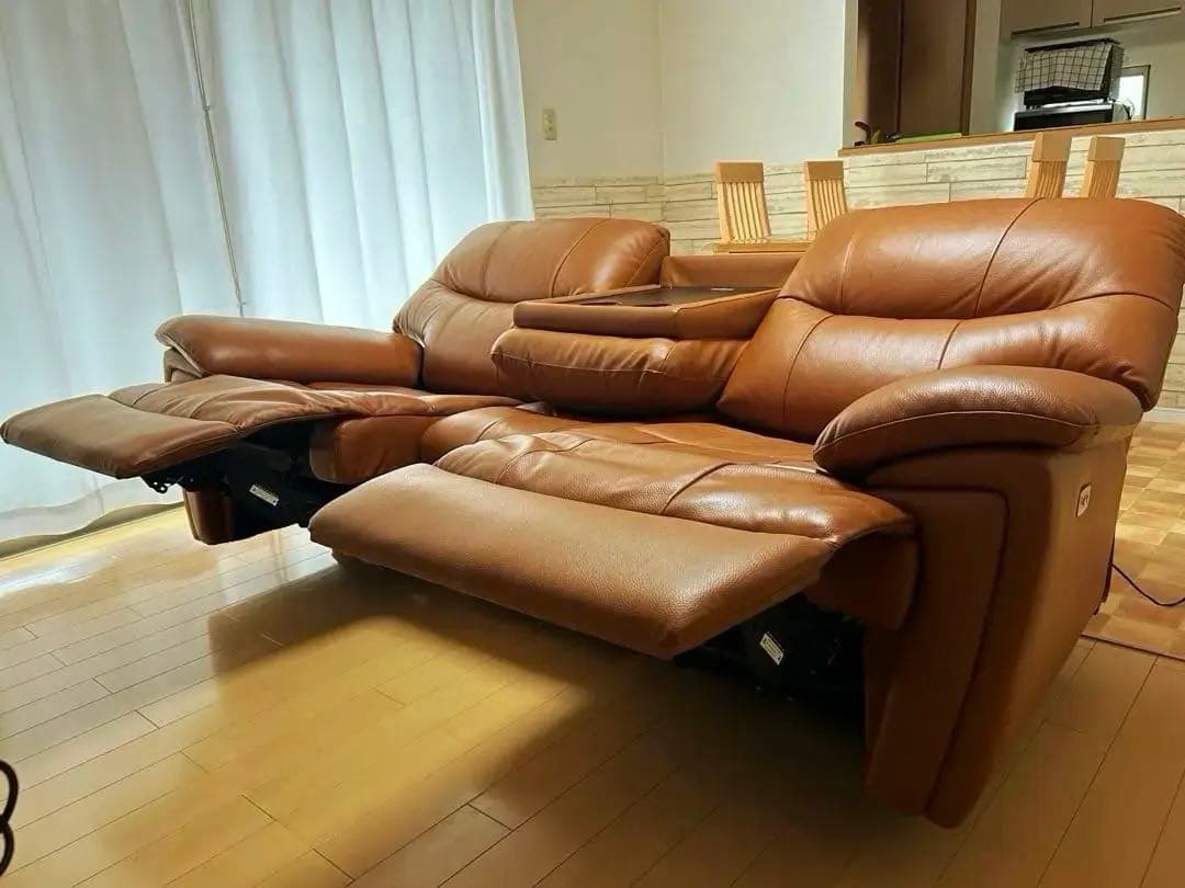 ヤマダオリジナル　3人掛け　電動リクライニングソファ　YES140001LBR