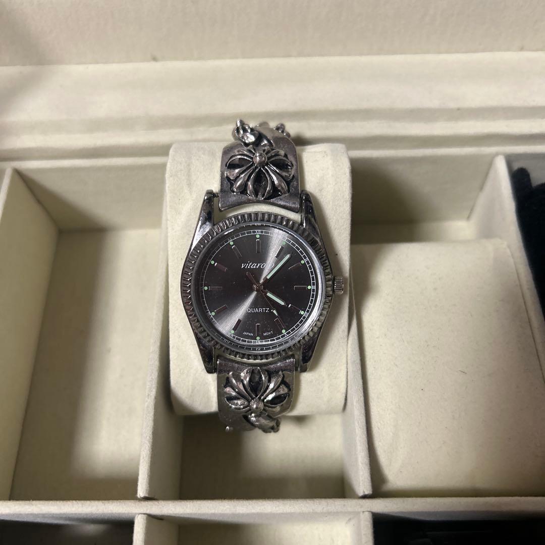 ritarou シルバー クォーツ腕時計