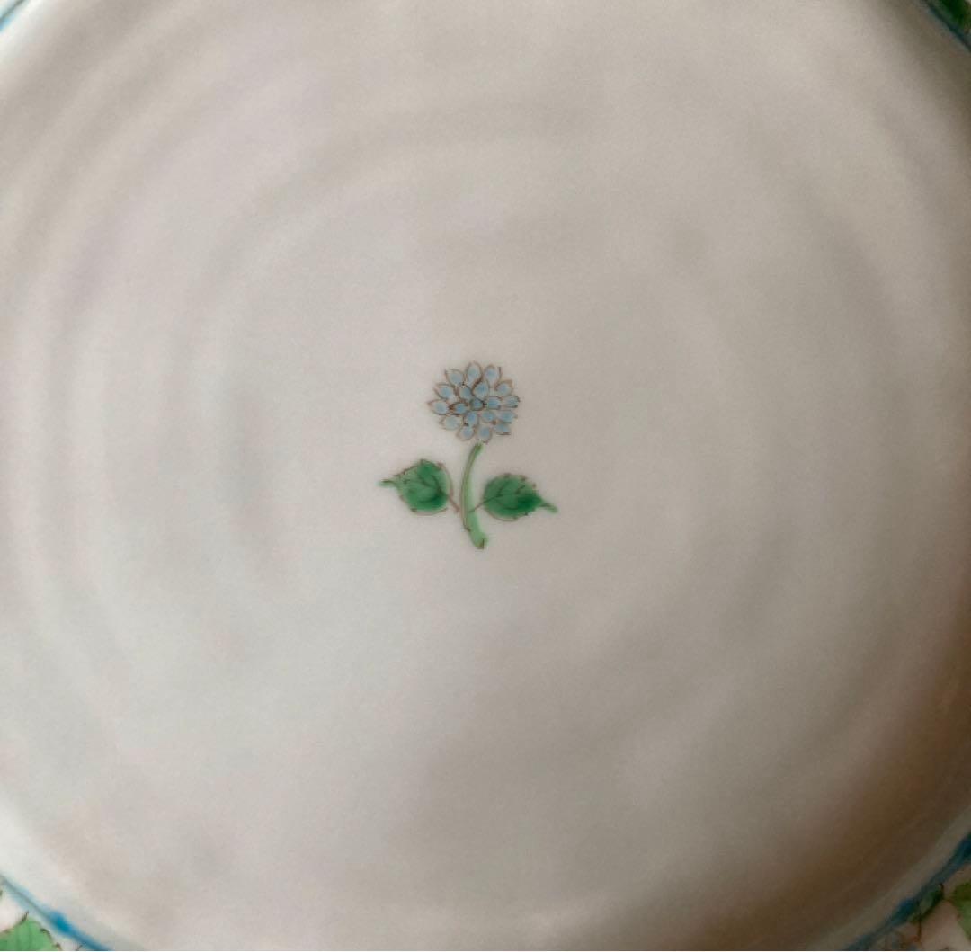 新品★藍水窯 大皿 山アジサイづくし