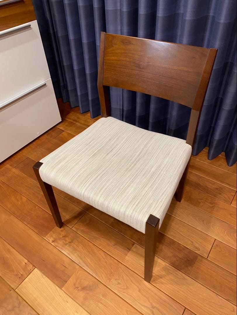 柏木工 ダイニングチェアー 椅子1脚 ウォールナット 飛騨家具 北欧 頼メルB