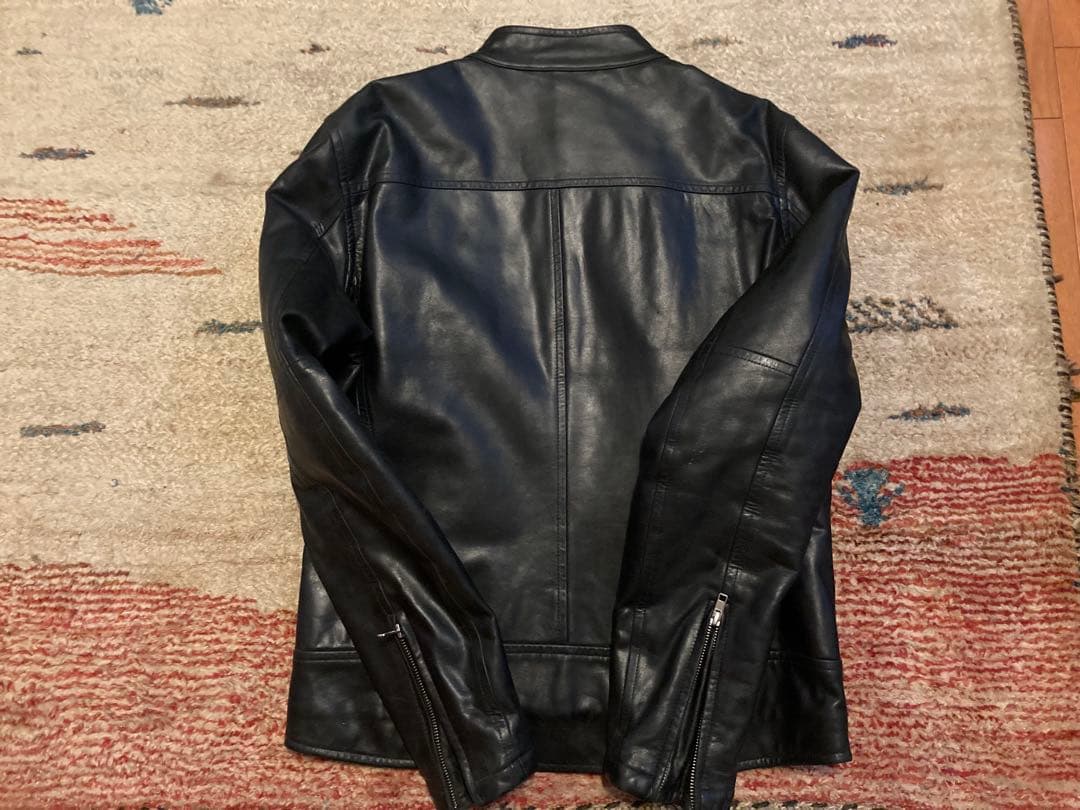 ユナイテッドアローズ　羊皮シングルライダースBEAUTY&YOUTH ブラック黒