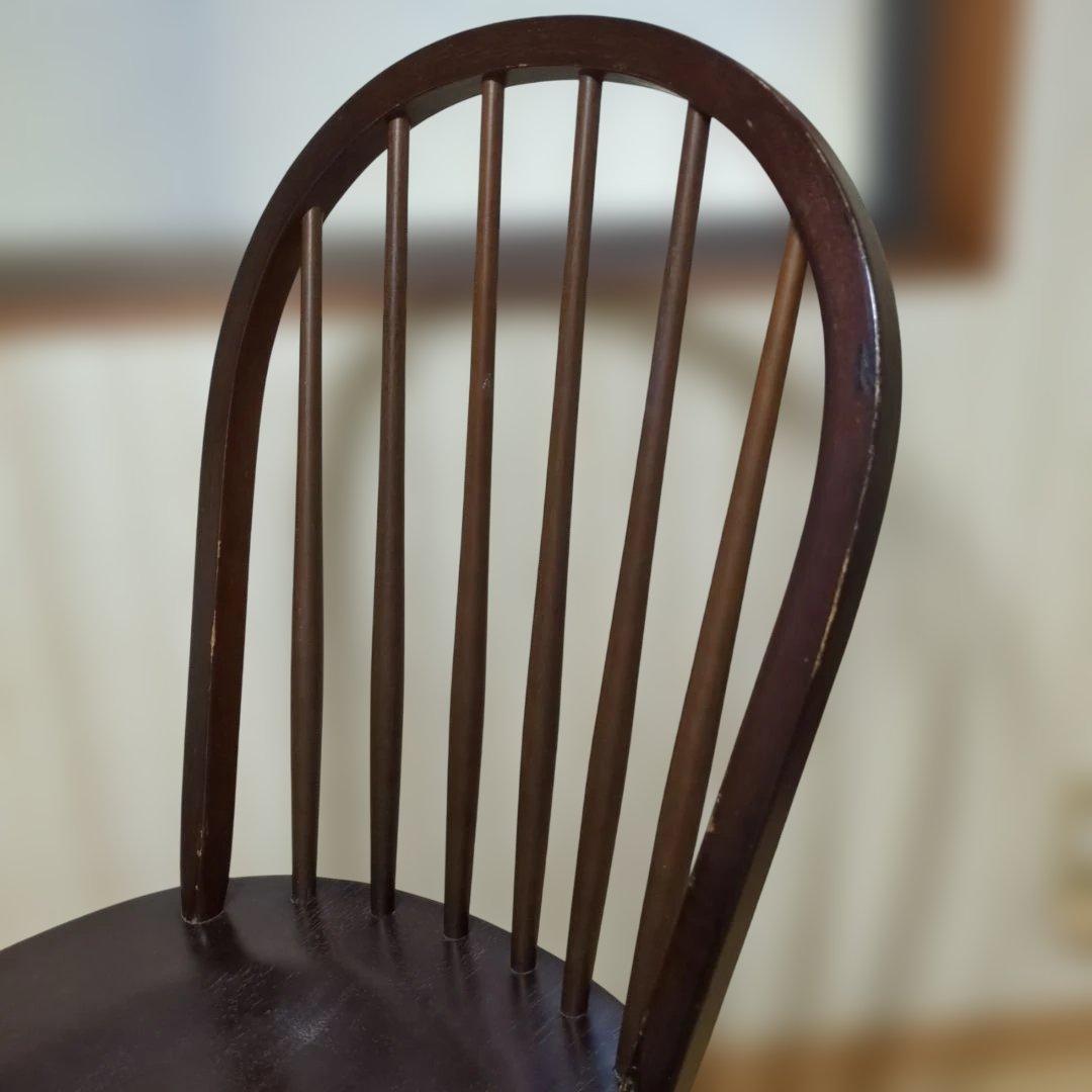 飛騨産業キツツキマークアンティークウィンザーチェア