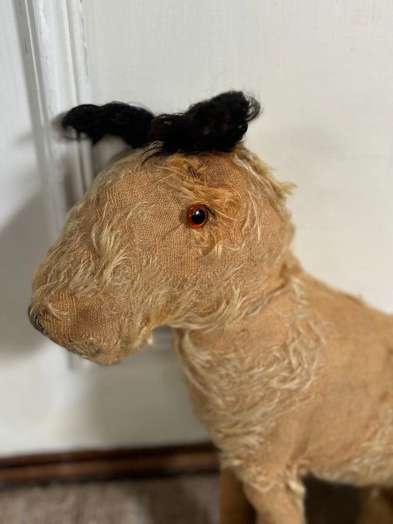 蚤の市　ビンテージ　犬のぬいぐるみ　アンティーク