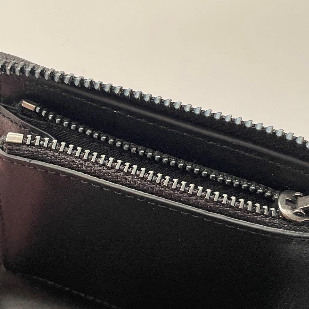 COACH コーチ 折財布 ジップ アラウンド シグネチャー ファスナー