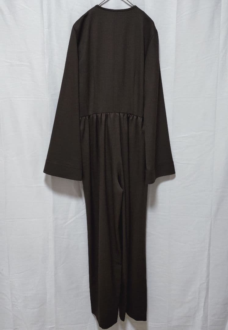 【LOEFF】ロエフ＊Wツイルオールインワン＊ブラウン＊洗える