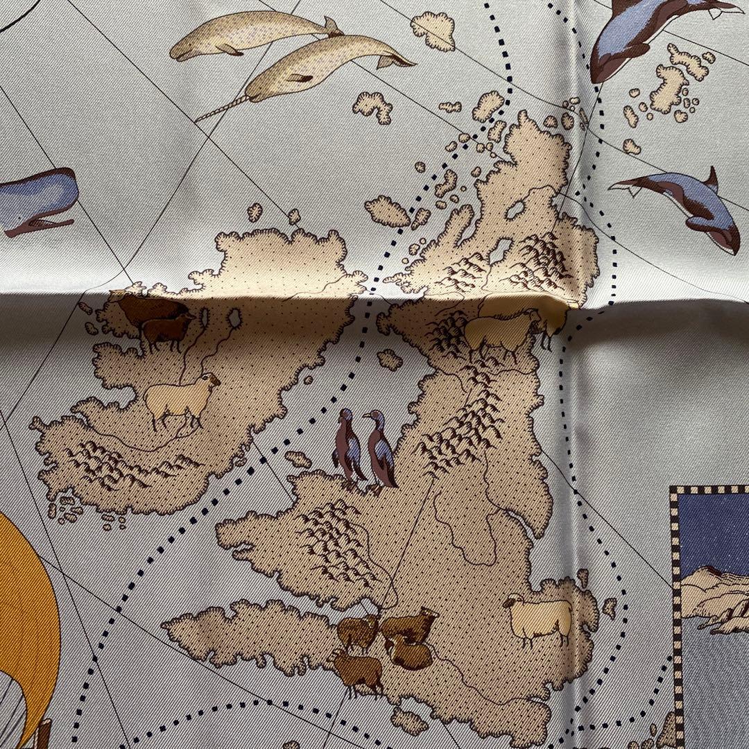 エルメス　カレ90 ピュテアスの航海　新品