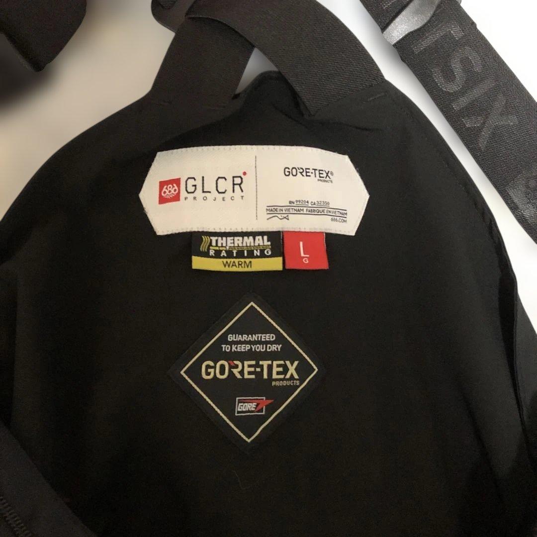 686ビブパンツGORE-TEX ブラック スノーボード