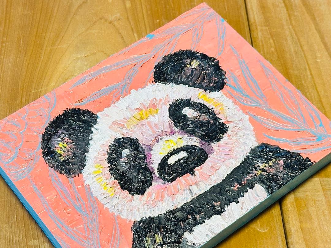 〜ぬいぐるみシリーズ〜　かわいいパンダの油絵