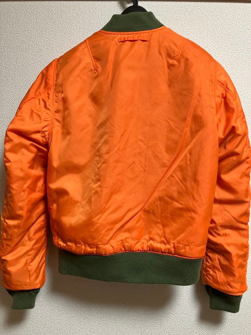 AVIREX MA-1 フライトジャケット メンズS相当 レディースL オリーブ