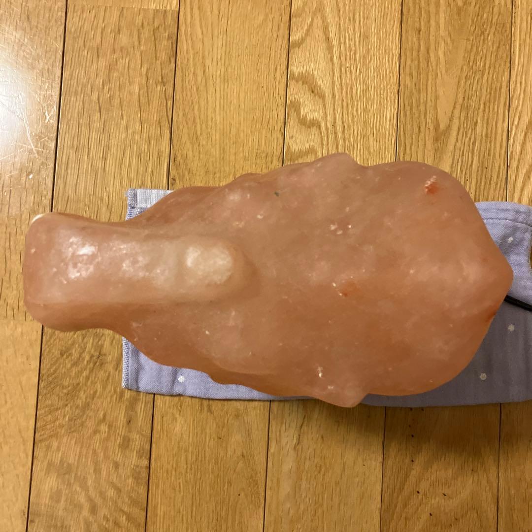 ゾウ　岩塩　塩ランプ　ピンクソルト　ソルトランプ　7kg 彫刻　象