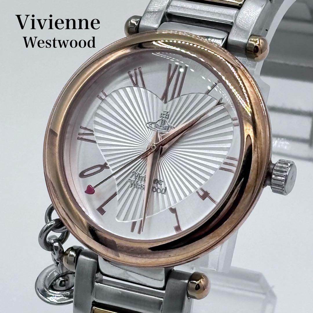 ✨超美品✨ ヴィヴィアン ハート文字盤 腕時計 箱 コマ 冊子付き