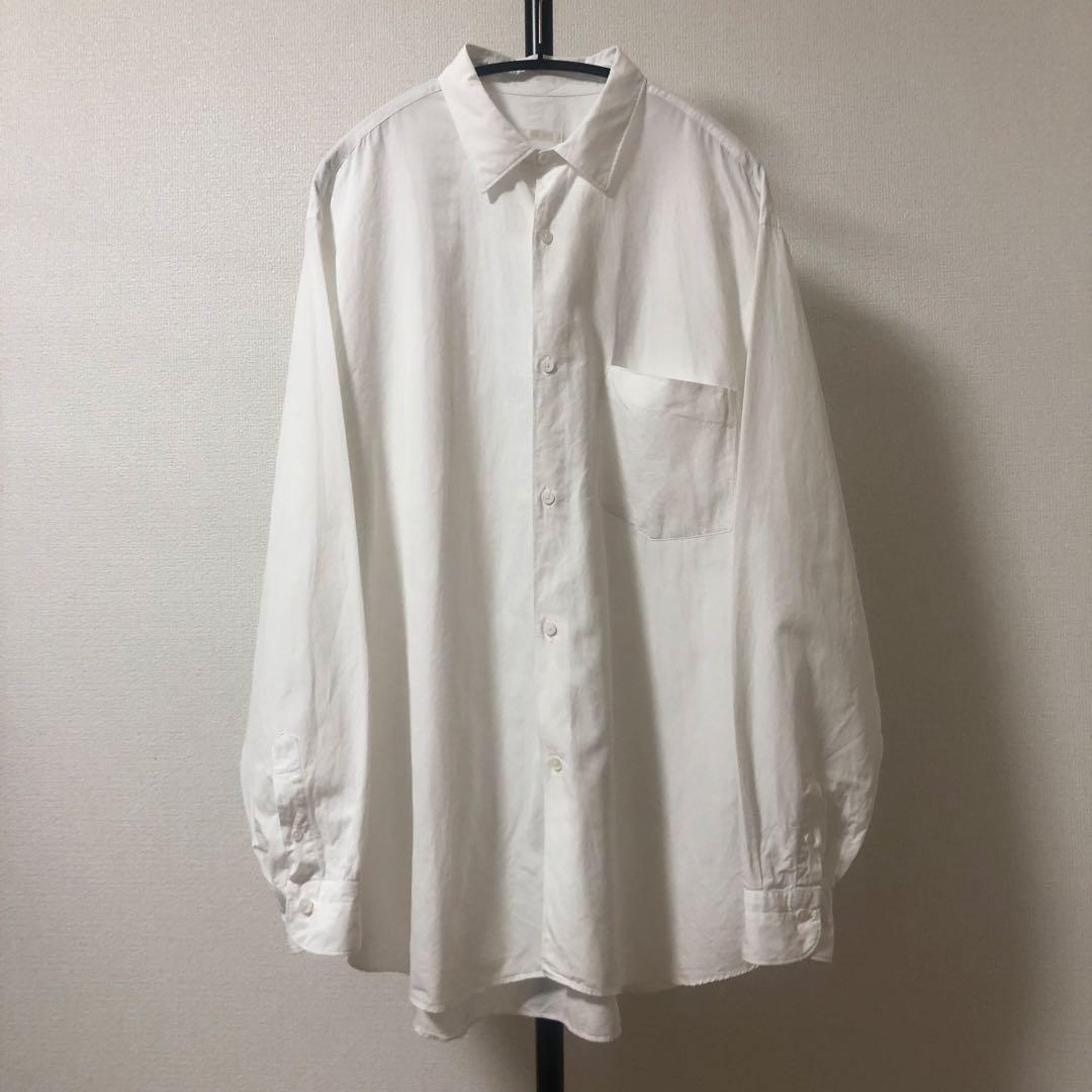 新型 美品 ✨ 23ss サイズ2 コモリシャツ　白　comoli