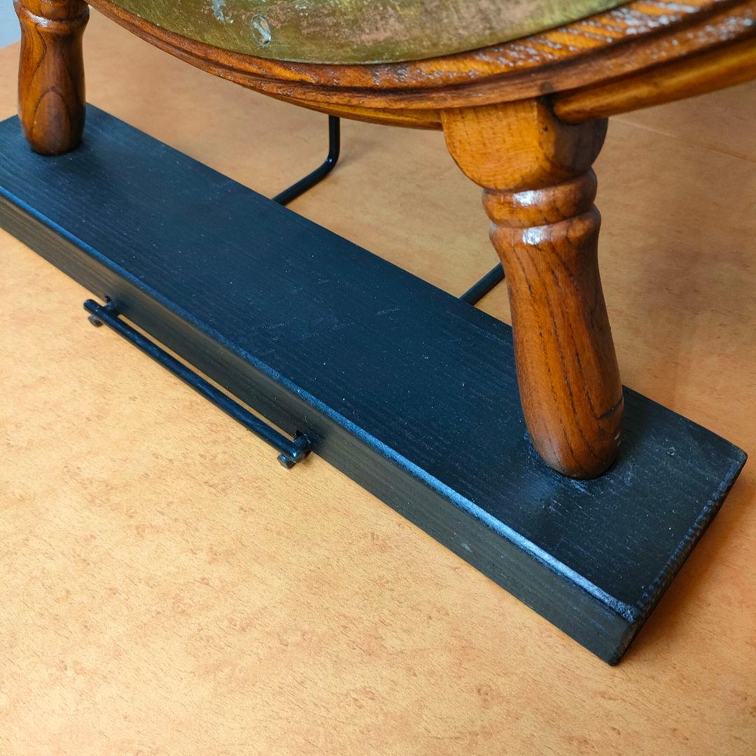 大型！約85cm木製ラット 船舶用ハンドル 舵 大型舵輪 店舗ディスプレイ 海賊