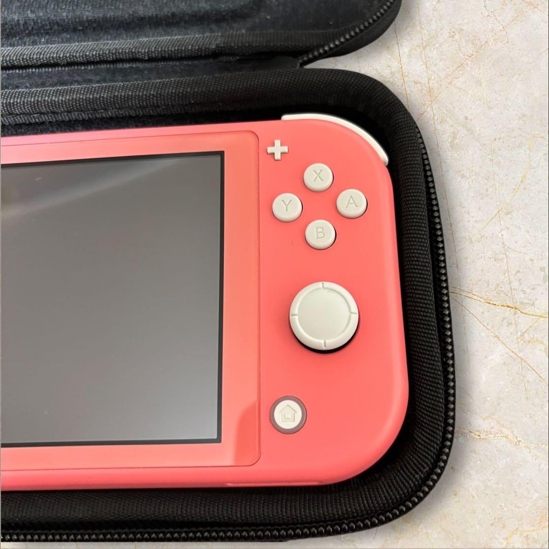 【Nintendo Switch Lite】 ☆コーラルピンク☆ ケース付き