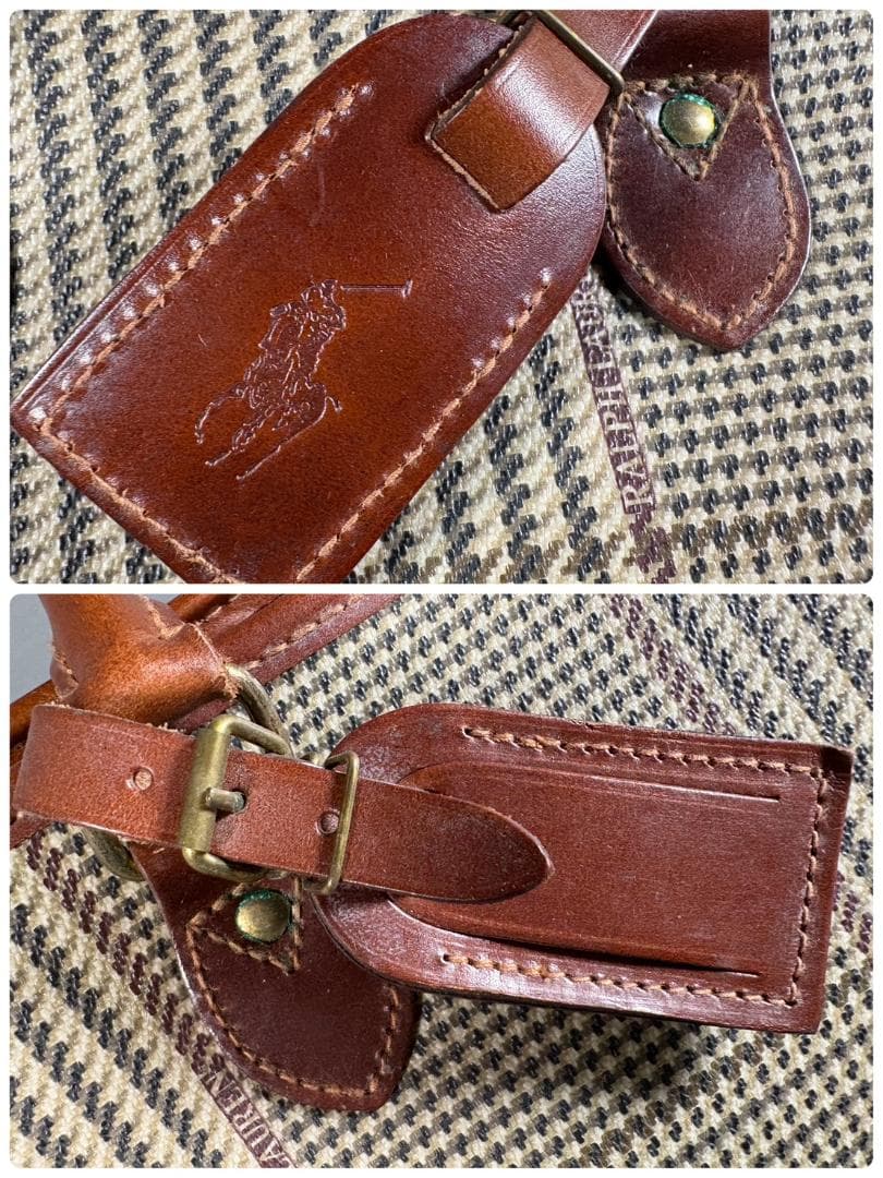 ヴィンテージ ラルフローレン 千鳥格子 チェック ボストンバッグ POLOレトロ