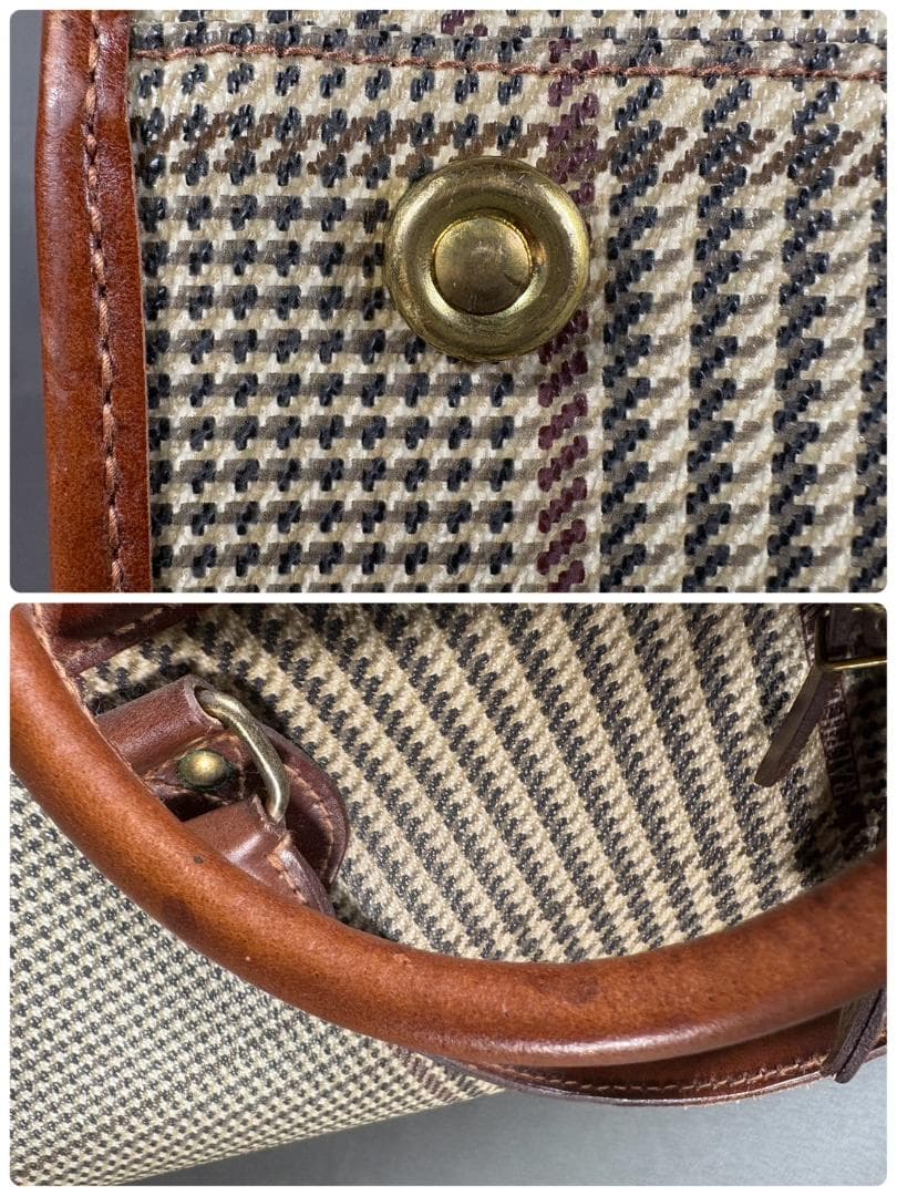 ヴィンテージ ラルフローレン 千鳥格子 チェック ボストンバッグ POLOレトロ