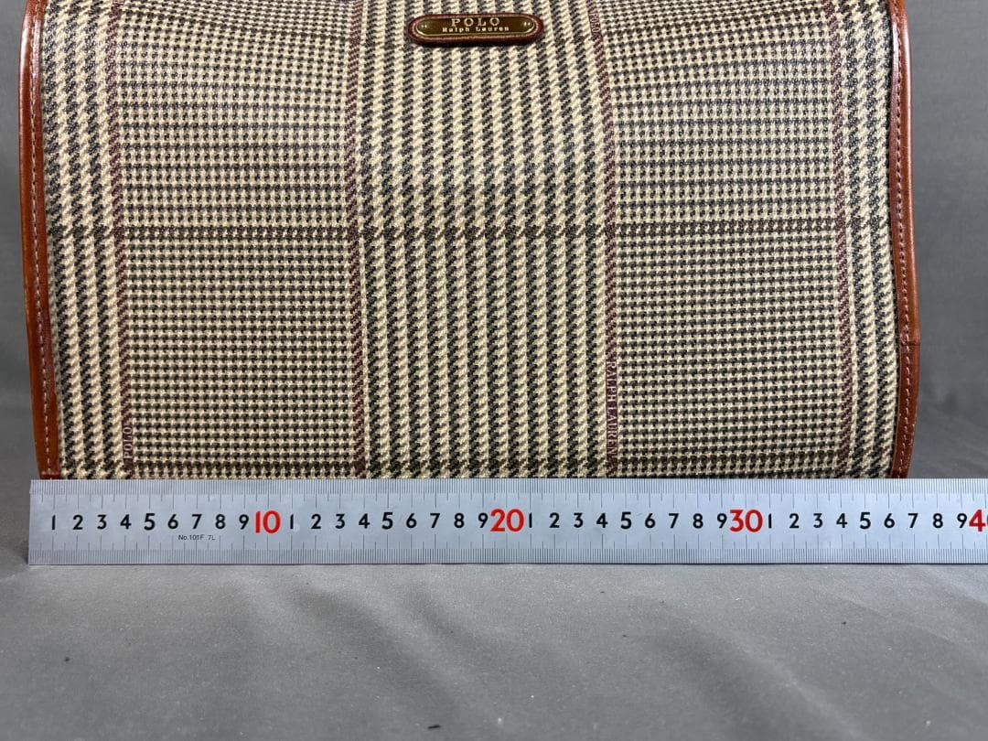 ヴィンテージ ラルフローレン 千鳥格子 チェック ボストンバッグ POLOレトロ